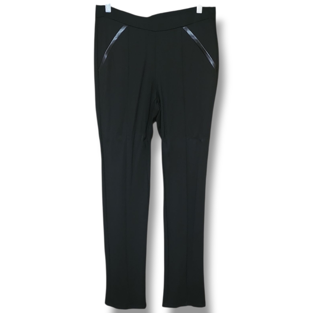 Rafaella Black Straight Leg Women's Pants